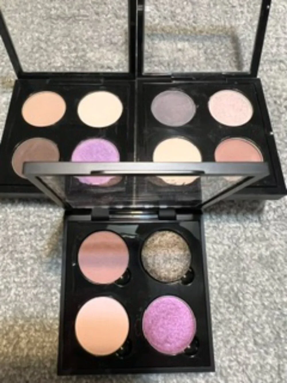 Almost New 2 MAC Eyeshadow Quads & 1 Anastasia Eyeshadow Quad in Neutrals